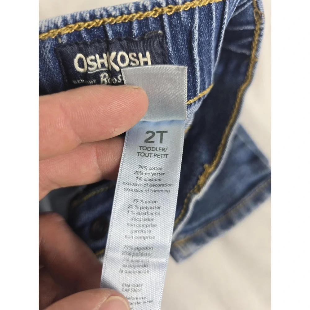 OshKosh B'gosh Jeans Toddler‎ Boys 2T Blue Denim Adjustable Waist Stretch